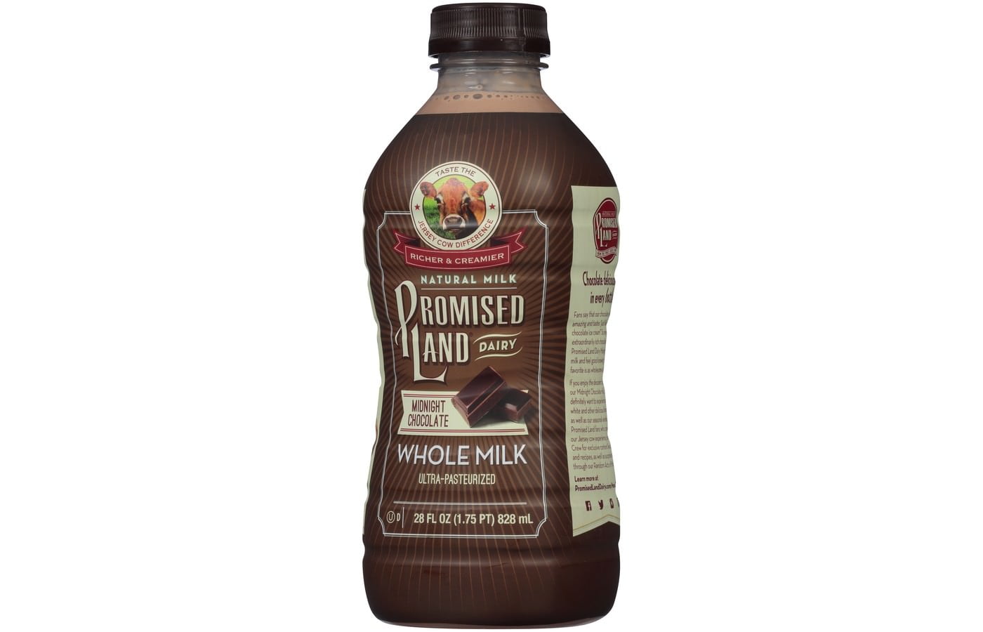 Promised Land Midnight Chocolate Whole Milk, 28Ounces