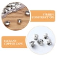 thumbnail image 3 of Phenofice 30Pcs Metal Pin Back Locks Secure Pin Fasteners with Copper Caps for Ties Clothing, 3 of 8