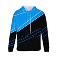 thumbnail image 5 of Sweatshirts Crewneck Striped Color Block Mens Sweatshirts Zip up Long Sleeve Workout Tops for Men Crop Mens Zip up Hoodies Graphic Men Sweaters Clearance Sale, 5 of 5
