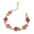 thumbnail image 2 of Abbracc 3xRose Flower Bracelet Shiny Adjustable for Girlfriends Birthday Wedding, 2 of 9