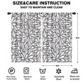 thumbnail image 2 of Blackout Kids Curtains,Light Dark Floral Burst Pattern Childrens Insulated Curtains Set Of 2,Bedroom Essentials,Toddler Room Decor 52x84in(132x213cm), 2 of 5