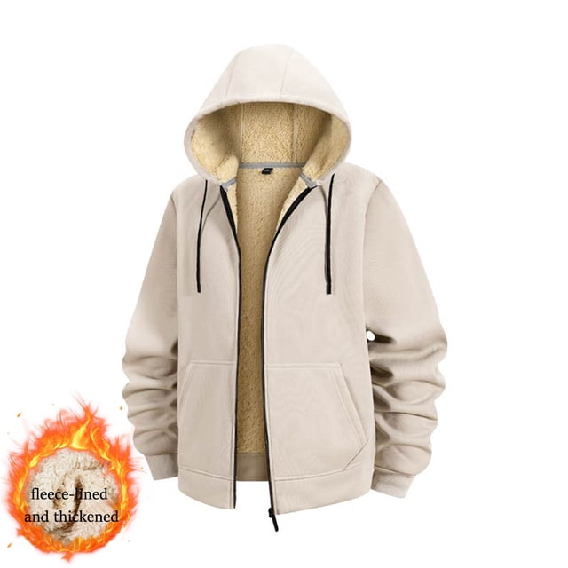 pstuiky camisas de manga larga para hombre, Blusa informal y moderna de forro polar con capucha gruesa, bolsillo y cremallera de color liso para hombre top de hombre xxxxxl