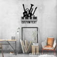 thumbnail image 2 of Craftnamesign Custom Music Studio Metal Wall Art LED Light, Custom Music Instruments Name Sign, 2 of 5