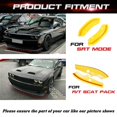 thumbnail image 2 of Xotic Tech 2PCS Exterior Front Bumper Lip Splitter Spoilers Protector Bumper Corner Edge Guard Cover Trim Kit Compatible with Dodge Challenger Scat Pack R/T GT SRT (Not for Widebody) 2015-2021,Yellow, 2 of 8