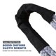thumbnail image 2 of Cuerda de cinta de remolque de coche 38000 libras gancho en forma de U correa de remolque SUV para ATV (gris), 2 of 3