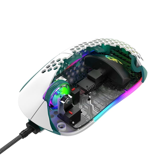 Ratón Para Juegos Con Cable Ratón para juegos con cable M8 Cómodo mouse retroiluminado para oficina en casa (verde)