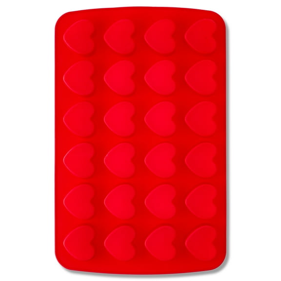 24-Cavity Silicone Heart Mold, Valentine's Day by Way To Celebrate