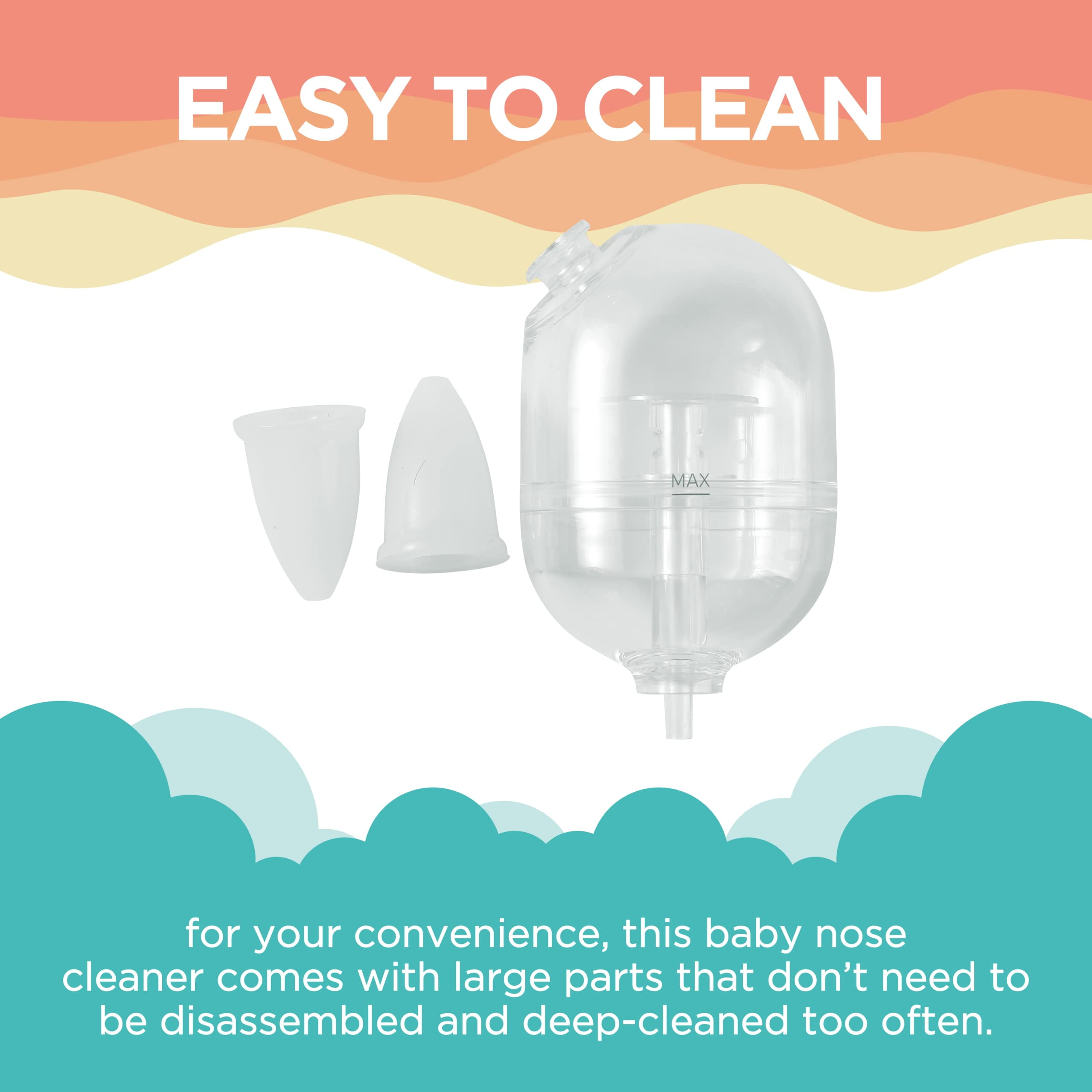 LittleTora Pro Baby Nasal Aspirator - Built-in Music & Night Light - Rechargeable Nose Booger Sucker for Infants Babies Kids Toddlers - Snot Removal