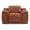 Brown, variant on Titan Furnishings Genuine Italian Leather Power Reclining Chair in Camel Brown