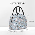 thumbnail image 2 of Salouo cute Mushroom Village for Insulated Lunch Bag for Women/Men - Leakproof Cooler Tote Bag Organizer - Reusable Lunch Box for Office Picnic Hiking Beach-One Size, 2 of 6