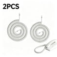 thumbnail image 4 of Sakiika  2 Pack RJ9 4P4C Coiled Phone Handset Cord, Universal Landline Telephone Receiver Cable for Home Office, Black & White, 4 of 5