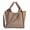 Khaki, variant on Genuine Leather Women's Shoulder Handbag Full-Grain Cowhide Basket Purse