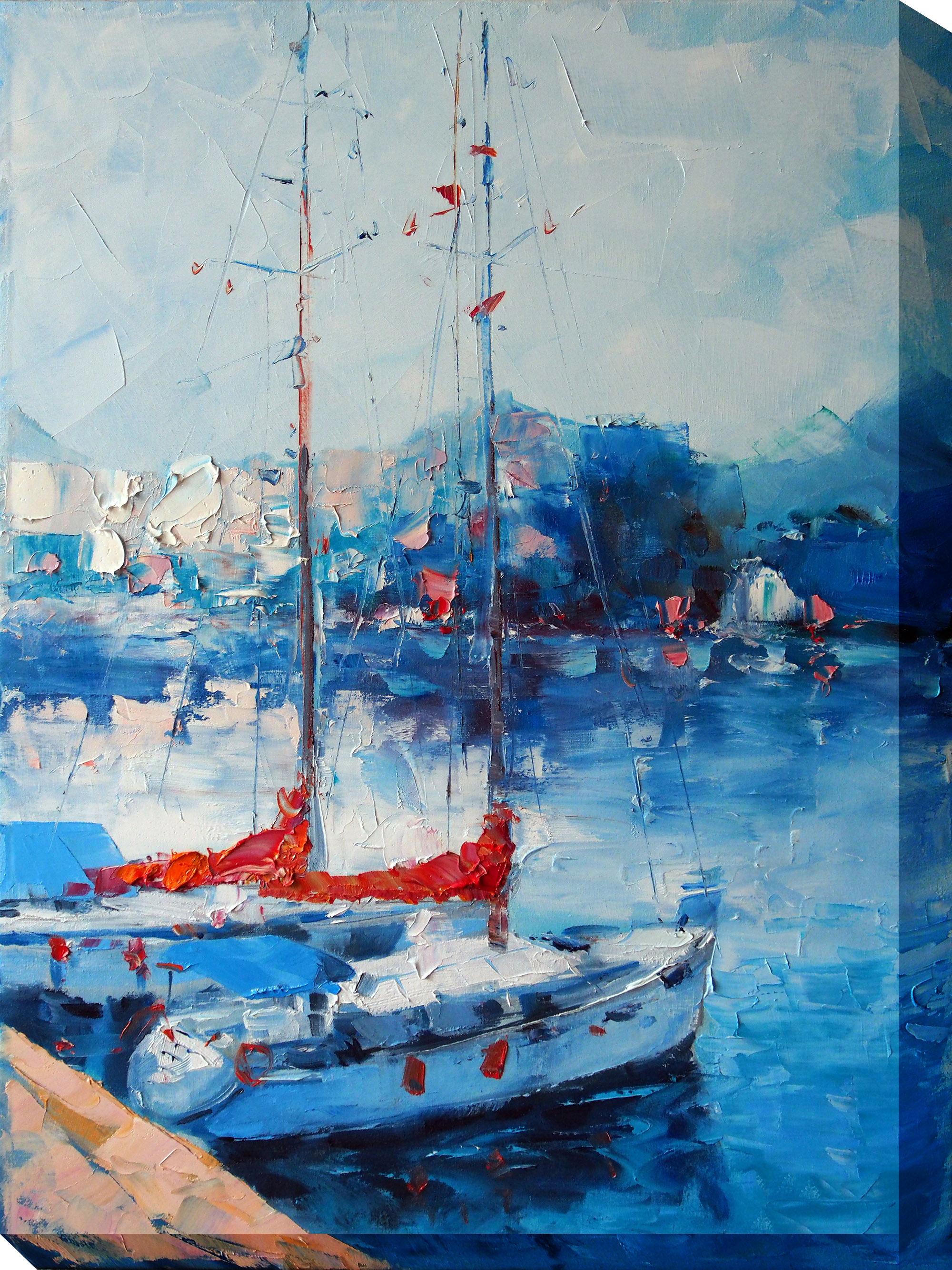 Outdoor Waterproof and Weatherproof Wall Canvas Art, YACHT CLUB