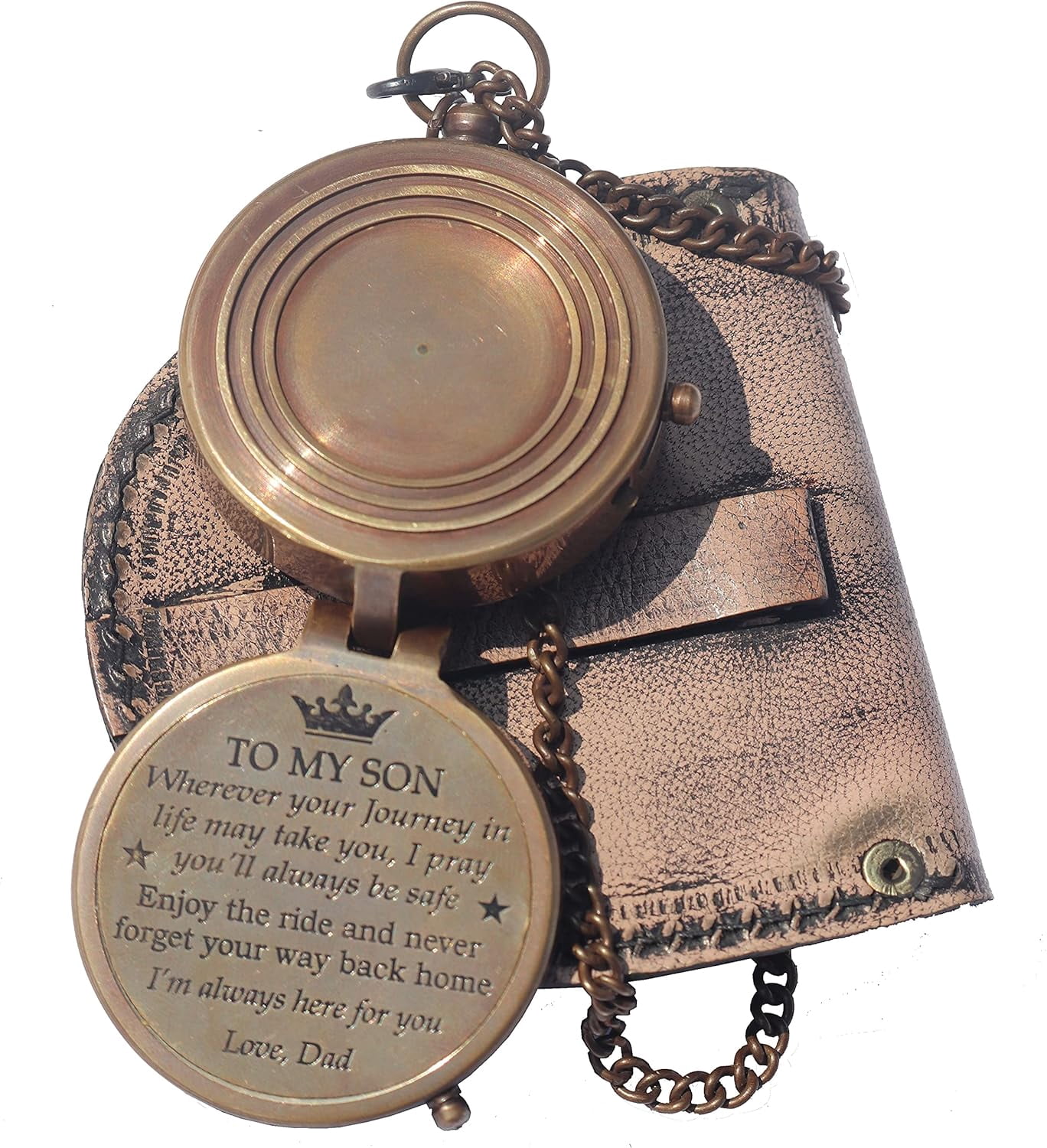 Dad to Son Compass – to My Son Love Dad– Father to Son Gifts - Graduation Day Gifts for Son - Son Birthday Gifts - Confirmation Gifts for Son