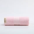 thumbnail image 1 of Nvzi 6 toallas de baño de algodón puro, toalla de mano de algodón suave para el hogar, súper suave, altamente absorbente, 28,35 x 13,39 pulgadas (rosa claro), 1 of 5