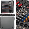 thumbnail image 3 of Mesa de sonido mezcladora Depusheng DX6 de 6 canales USB Bluetooth negra, 3 of 8
