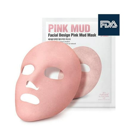 [ SO NATURAL ] Facial Design Deep Pink Mud Mask.