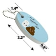 thumbnail image 4 of Toilet Paper and Poop We Go Together Like Funny Friends Floating Keychain Oval Foam Fishing Boat Buoy Key Float, 4 of 4