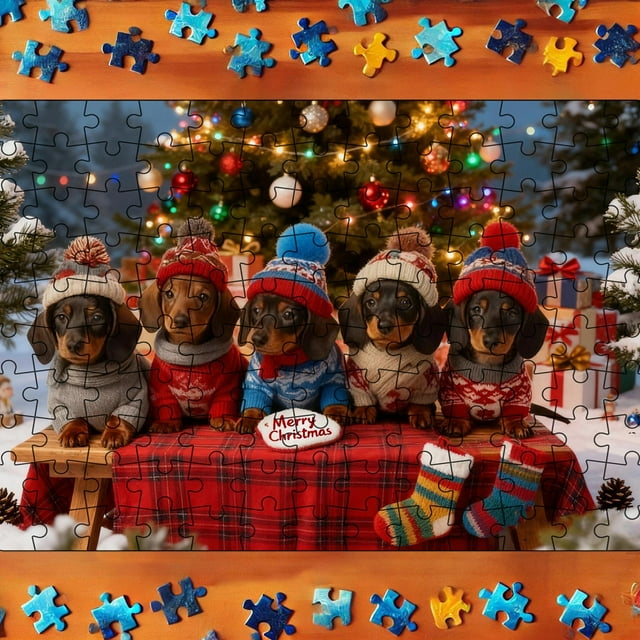 Holiday Puzzle Toy Set for Joyful Family Bonding and Storytelling Adventures with