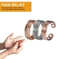 thumbnail image 5 of 3PCS Pure Copper Rings Jewelry Set for Women, 2.3'', Squeeze to Adjust, Magnetic Copper Rings, Health Christmas Gift for Mom Wife Daughter(CPR-0937 0915S 0955), 5 of 8