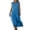 Blue, variant on Faux Cotton Linen Sundress for Women Summer Casual Lapel Button Sleeveless Maxi Dresses Business Loose Tank Dress