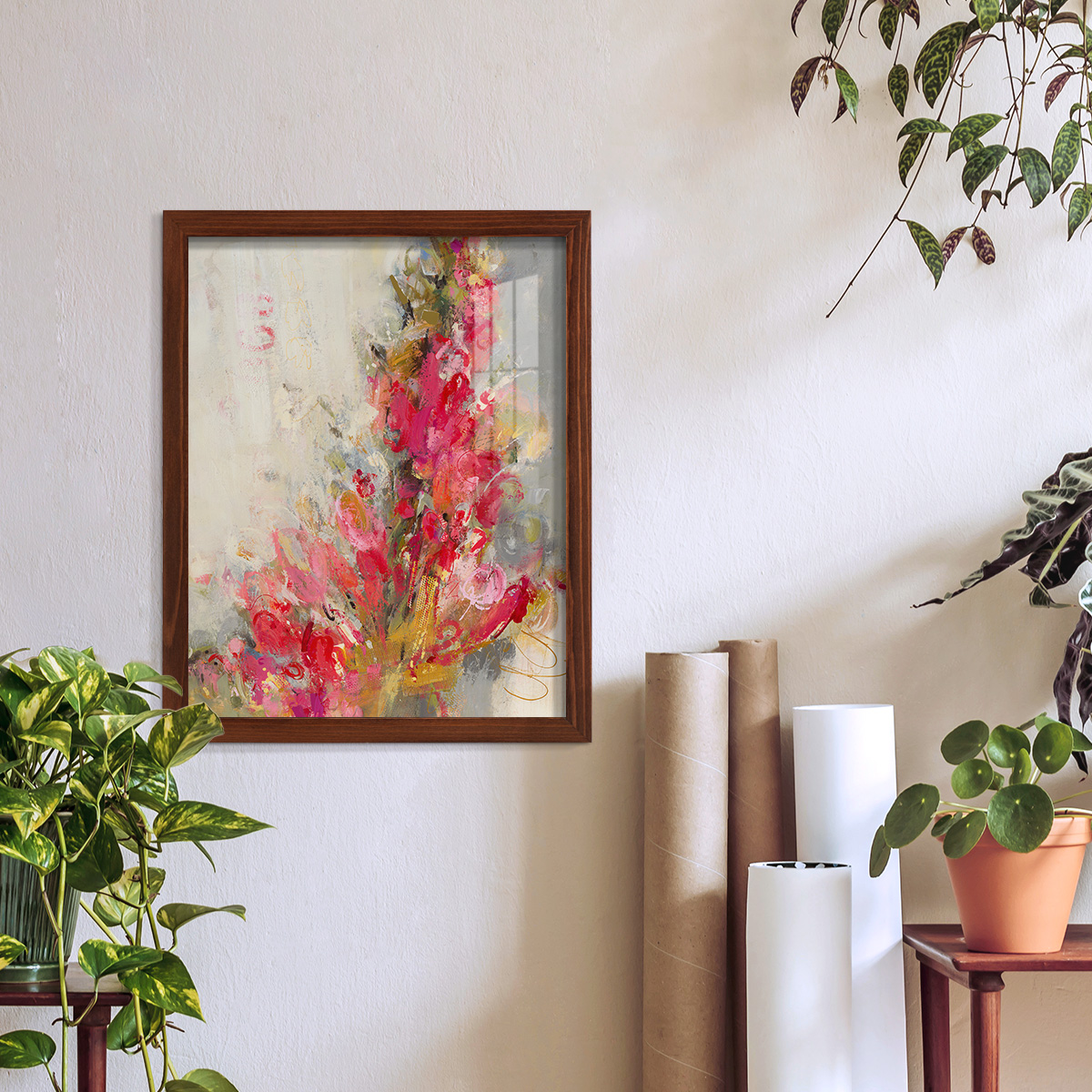Flip Side - Framed Print w/glass - Chestnut