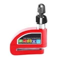 thumbnail image 1 of Sistema de alarma de seguridad antirrobo para freno de disco de motocicleta, scooter y bicicleta, color rojo, 1 of 11