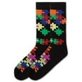 thumbnail image 3 of K. Bell Socks Men's Kick Ass Crew, Charcoal Heather/Red, 10-13, 3 of 4