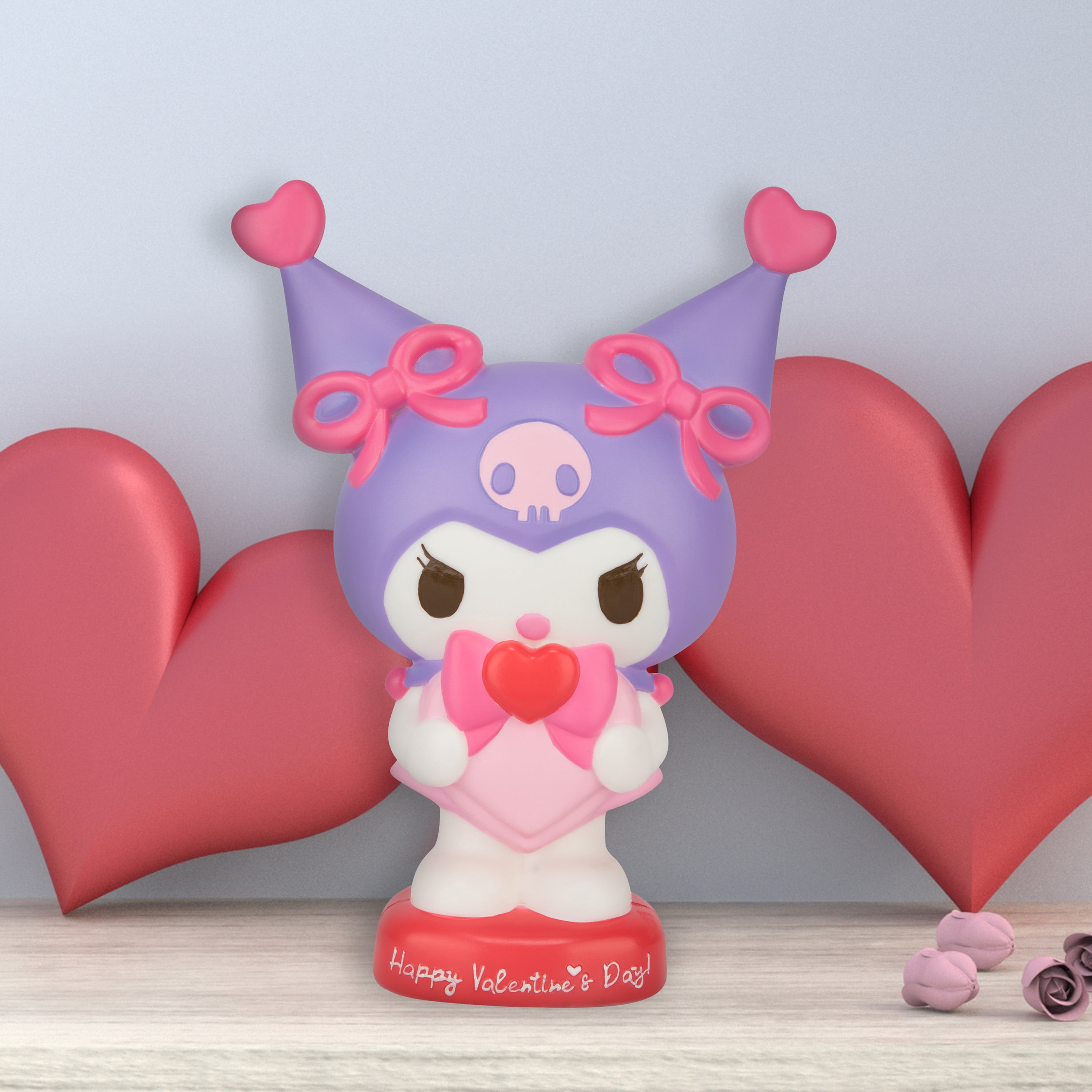 Valentines Day Lighted Blow Mold Decor 12'' Hello Kitty Sanrio Kuromi with Love is Sweet Heart