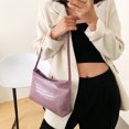 thumbnail image 3 of Bolsa de hombro de mujer con patrón de cocodrilo de mano de noche de cuero sólido Likrtyny Para Estrenar, 3 of 9