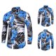 thumbnail image 2 of Camisa estampada para hombre, camisa de temperamento ajustada, camisa informal de manga larga con solapa Floral para hombre, camisa de talla grande versión coreana para hombre Pompotops  oipoqjl50364, 2 of 7