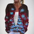 thumbnail image 1 of Sudadera de manga larga con capucha y bolsillos para mujer, estilo casual, con estampado de moda, de poliéster, 1 of 5