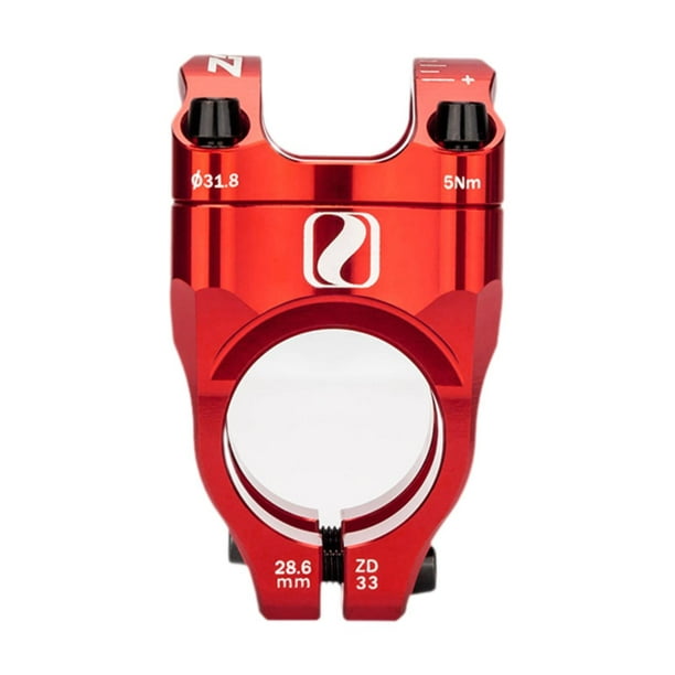 Potencia para bicicleta de carretera, diámetro de manillar de 31,8 mm, diámetro de horquilla de 28,6 mm, reparación directa. Rojo
