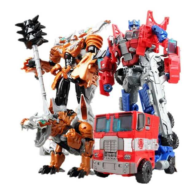 Figura de acción transformable Robot Cars para niños, modelo de Anime, regalo, Optimus Deformation Fivean unisex
