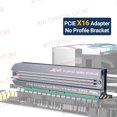 thumbnail image 1 of M.2 NVME to PCIe 4.0 3.0 Adapter With Aluminum SSD Heatsink, NVMe 64Gbps Gen4 PCIE x1 X4 X8 X16 Expansion Card for Desktop PCIE x16, 1 of 6