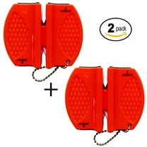 SiliSlick 2 Stage Portable Knife Sharpener, Tungsten and Ceramic Blades, bundle of 2
