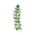 thumbnail image 2 of Plantas colgantes artificiales con hojas de hiedra falsa | Vegetación artificial rastrera para decoración de paredes | Decoración para el hogar, balcón, patio, bodas, fiestas, interiores y exteriores, 2 of 6