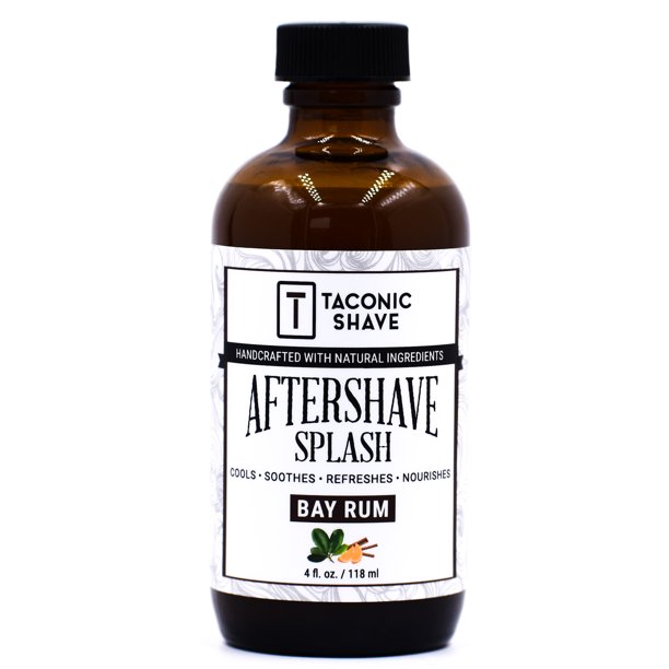 Taconic Shave Bay Rum Mentholated After Shave Splash for Men with