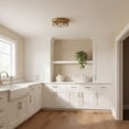 thumbnail image 4 of 3302BR-CL-Hinkley Lighting-Hadley - 2 Light Medium Flush Mount in Traditional-Transitional-Coastal Style - 12 Inches Wide by 4.75 Inches High-Brushed, 4 of 5
