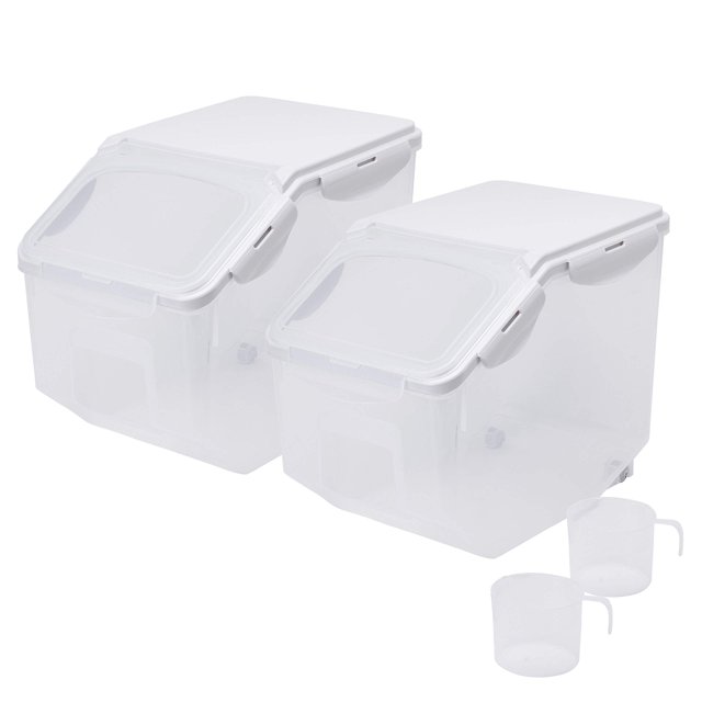 Recipiente de almacenamiento de alimentos HANAMYA, 20 kg, arroz sin BPA, 10 litros