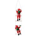thumbnail image 4 of Adorno Navideño Colgante De Adornos De Estatuilla Con Trepadora De Santa - 2 santa Macarena Figura de Santa Claus Decoración de Navidad, 4 of 8