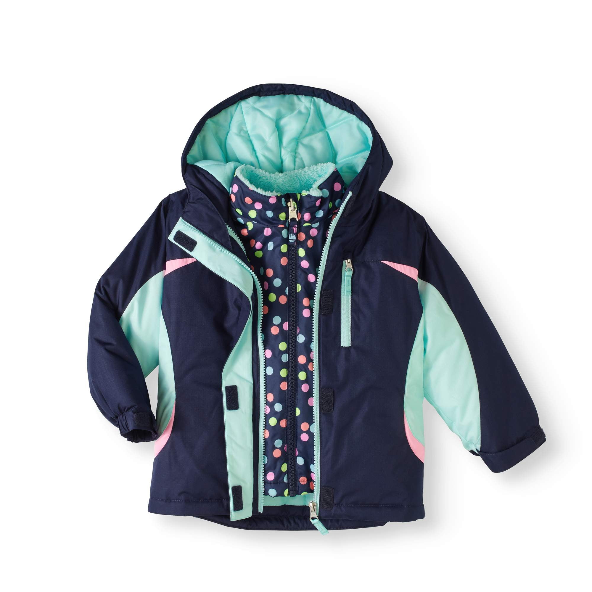 Healthtex Baby Toddler Girl 3 In 1 Ski/Snowboard Jacket With