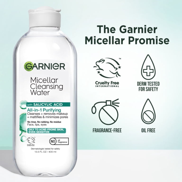 Garnier, SkinActive Micellar Water, 13.5 fl oz, All in 1 Face