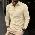 thumbnail image 1 of Yellow Shirts for Men Casual Long Sleeve Button Solid Color Long Sleeve Top Mens Shirts, 1 of 4