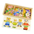 thumbnail image 1 of Rompecabezas de madera BLESIY de Oso Con Estuche de Almacenamiento para niños, 1 of 8
