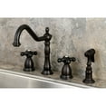 thumbnail image 5 of Kingston Brass KS1795PKXBS Widespread Kitchen Faucet, Oil Rubbed Bronze, 5 of 7