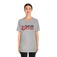 thumbnail image 4 of Lets Go Devils Shirt, Team Spirit #Devils Unisex Jersey Short Sleeve Tee, 4 of 11