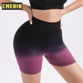 thumbnail image 4 of CMENIN 1Pcs Pantalones Deportivos Shaper Para Mujer Cortos De Yoga Degradados Y0015, 4 of 4