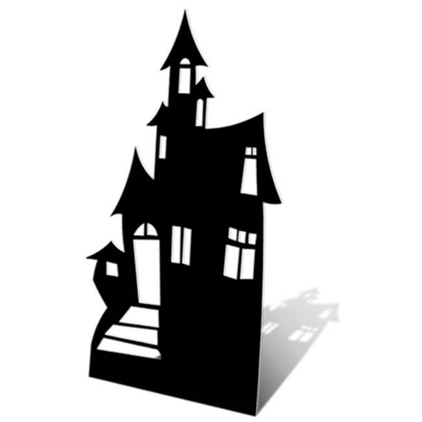 Star Cutouts SC52 Cut Out of Small Haunted House Silhouette