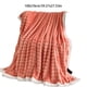 thumbnail image 3 of 39.37x27.55in Fleece Throw Blanket For Couch Soft Warm Fluffys Cream Solid ColorBlanket Decorative And Giftable Striped Blankets For, 3 of 6